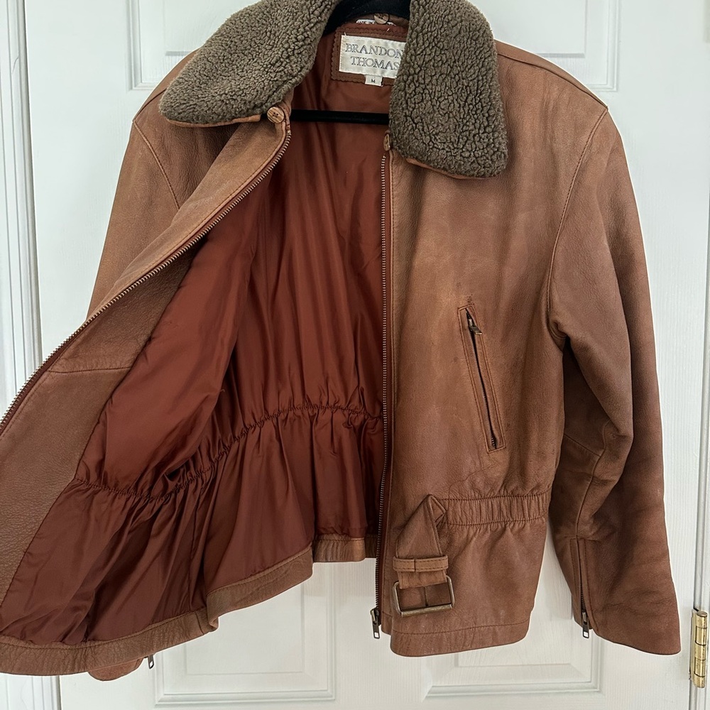 Brandon Thomas Shearling Collar Jacket - image 4